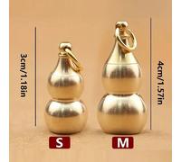 1 pezzo Mini scatola per pillole a forma di zucca, scatola di immagazzinaggio per medicinali di primo soccorso, può contenere medicinali, vitamine e olio di pesce, portachiavi ciondolo in ottone a for