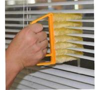 1 pezzo, Mini strumento per la pulizia manuale per tende veneziane, condizionatori d'aria e altre superfici 1 pz-Giallo,1 pz-Arancione,2 pezzi, uno ciascunoABS