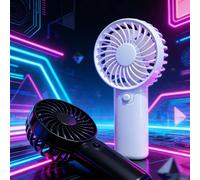 1 pezzo Mini ventilatore elettrico portatile - Ventilatore di raffreddamento a batteria leggero e silenzioso, adatto per uso esterno, interno e in veranda durante l'estate, design elegante della manig