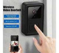 1 pezzo Mini videocitofono WiFi con telecamera, controllo senza fili tramite smartphone, videocitofono intelligente, comunicazione bidirezionale, cattura foto/video, cambia voce, batteria ricaricabile