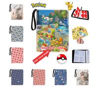 1 pezzo Modello di copertina personalizzato per album di carte Pokémon, album di carte TCG modificabile, raccoglitore di carte con 4 tasche, 50 libri di carte da collezione a doppia faccia, album di c