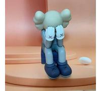 1 pezzo Modello di giocattolo KAWS Figurina anime Maschera Decorazione per la casa Ornamento da scrivania, Adatto per la decorazione del soggiorno, Può essere regalato agli amici, Gesto della mano a r