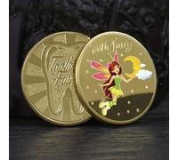 1 pezzo Moneta commemorativa della Fata dei Denti per la crescita, Moneta fortunata per i denti da latte dei bambini, Giocattolo animazione, Decorazione per baby shower e regalo per la famiglia Tagli 