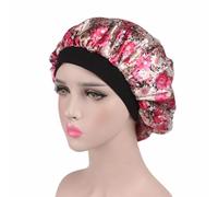 1 pezzo morbido cappello da notte for dormire donna fascia elastica larga moda copertura for la perdita dei capelli avvolgere la testa cofano in raso cappelli di bellezza cura (Color : H, Size : Fre