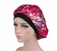 1 pezzo morbido cappello da notte for dormire donna fascia elastica larga moda copertura for la perdita dei capelli avvolgere la testa cofano in raso cappelli di bellezza cura (Color : C, Size : Fre