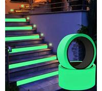 1 pezzo Nastro fluorescente luminoso resistente e duraturo per esterni, adesivo forte impermeabile, adatto per decorazioni notturne, scale, pareti e segnalazioni di uscita 2 cm*300 cm,3 cm/300 cm,5 cm