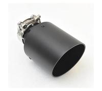 1 Pezzo Nero Opaco Silenziatore Di Scarico In Acciaio Inossidabile Parti Di Automobili Accessori Coda Punta Modificata Per E46 F30 Xf Tubo Di Scappamento(66MM IN- 105MM OUT)