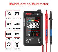 1 pezzo NJTY T3 Multimetro digitale ultra sottile, autorange, ricaricabile USB, 4000 conteggi, autorange, misura tensione, resistenza, NCV, filo in tensione, alta precisione, kit di test elettrico mul