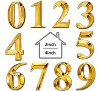 1 pezzo Numero adesivo per l'indirizzo di casa, da utilizzare all'interno o all'esterno, numero decorativo per la cassetta postale esterna, con massima protezione contro la ruggine, numeri per l'indir