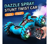 1 pezzo Nuova auto da stunt con rilevamento dei gesti 2025, auto telecomandata a 4 ruote motrici con rotazione a 360°, controllo con la mano, con luci, musica, funzione spray e drift, regalo ideale pe