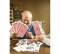 1 pezzo Nuove carte da gioco giganti da 54 carte del 2026, carte da gioco oversize, carte da gioco da matrimonio giganti, carte da gioco doppie, regalo di Natale e Ognissanti 4 volte più grande del po