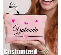 1 pezzo Nuovo beauty case, beauty case personalizzabile con logo, può essere personalizzato con il tuo design unico, beauty case con cerniera leggera perfetto anche come portamonete, astuccio, ideale 