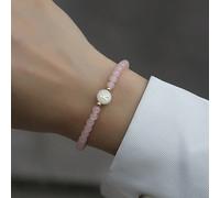 1 pezzo Nuovo braccialetto alla moda con lettere dell'alfabeto in perline, accessorio elegante da indossare per feste per le donne L,M,S,H,A,T,O,X,B,C,D,E,F,G,I,J,K,N,P,Q,R,U,V,W,Y,ZPietra