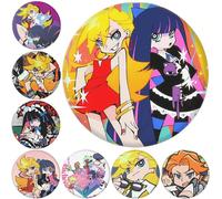 1 pezzo Nuovo Distintivo di PANTY & STOCKING con GARTERBELT - Merchandise dell'anime di Gainax - Distintivo di PANTY & STOCKING - Angeli che si trasformano con gli abiti - Regalo perfetto - Regalo di 