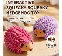 1 pezzo Nuovo modello di giocattolo di peluche a forma di riccio per mocio, all'ingrosso per dentizione e masticazione di gatti e ricci domestici Riccio Rosso,Riccio violaPoliestere