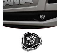 1 Pezzo Nuovo Personalizzato Nero Grifone Argento Corona Emblema Per Scania Truck Griglia Anteriore Badge Emblema Sostituzione Accessori Esterni 1401610