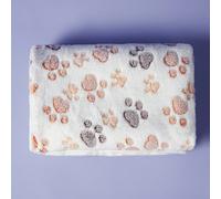 1 pezzo o 3 pezzi Coperta in morbido pile per cani/gatti con simpatici disegni di zampe, tappetino per lettino per animali domestici in flanella lavabile in lavatrice, disponibile in più colori e dime