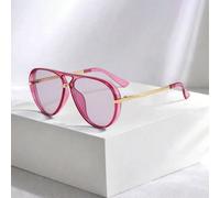 1 pezzo Occhiali da donna con montatura grande retrò alla moda, adatti per spiaggia e viaggio, primavera/estate per vacanze estive al mare, all'aperto, viaggio PC