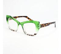 1 pezzo Occhiali da lettura oversize alla moda, occhiali presbiopici per feste e signore anziane 1X,2X,3X,4X,1.5x,2.5x,3.5xColore unico