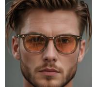 1 pezzo occhiali rotondi retrò con montatura piccola, personalizzati, di moda, versatili, adatti per l'abbigliamento casual, per uomo, ideali per l'estate, la spiaggia, le vacanze, gli esterni e i via