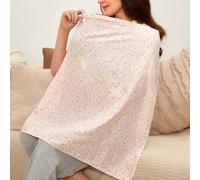 1 pezzo [Oeko-Tex] Copertina per allattamento in cotone con stampcartoni animation, adatta per tutte le stagioni Piccolo fiore giallo,Coniglio grigio-blu,Stella nera e grigia,Stella rosaGeometricoTess