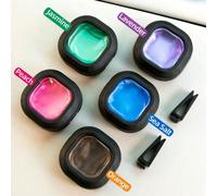 1 pezzo Oli essenziali portatili per auto, profumi di scarico per auto, mantengono l'aria fresca all'interno dell'auto, aromaterapia, cinque fragranze tra cui scegliere. Ottimo regalo per compleanni, 