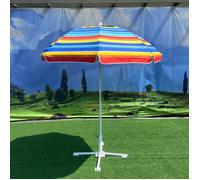 1 pezzo Ombrello a righe grande, disponibile nelle misure 85cm, 100cm, 120cm, ombrellone da spiaggia per uso esterno, parasole, protezione solare, ombrellone da patio, impermeabile e antivento, design