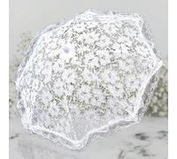 1 pezzo Ombrello in pizzo di piccole dimensioni più recente, ombrello da sposa per matrimonio, ombrello decorativo, adatto per studio fotografico, matrimonio, festa, regalo Tagli UnicaPoliestere