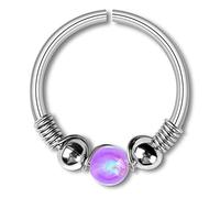 1 pezzo opale boho falso naso piercing anello moda finto setto piercing anello barare naso cartilagine trago orecchino Pircing Nariz durata