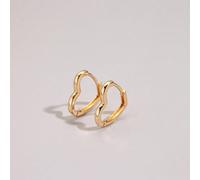 1 pezzo Orecchini a bottone a forma di cuore dorati alla moda, adatti per le ragazze da indossare a feste, banchetti, festival, appuntamenti, matrimoni e altre occasioni, anche un regalo ideale per co