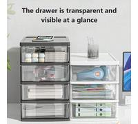 1 pezzo Organizer da scrivania piccolo e trasparente, antipolvere, impermeabile e resistente agli urti, con atmosfera di alta qualità, comodo per l'archiviazione e occupa poco spazio, adatto per l'arc
