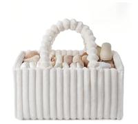 1 pezzo Organizer per fasciatoi in flanella, cestino portaoggetti per la nursery di stile, regalo per festa di nascità, articolo essenziale per il registro nascita, accessori per neonati, organizer pe