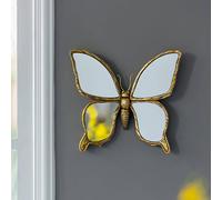 1 pezzo Ornamento decorativo appeso a forma di farfalla di lusso, decorazione da parete creativa con farfalla per il soggiorno, artigianato per la casa, specchio da trucco a forma di farfalla, decoraz