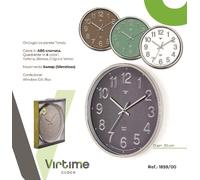 1 Pezzo Orologio da Parete Cromato Fondo Colorato 30 cm 4 Colori