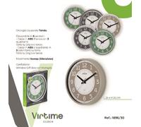 1 Pezzo Orologio da Parete Fondo Bicolore 25 cm 5 Colori