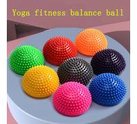 1 pezzo Palla da massaggio a semicerchio in PVC a forma di durian/ananas, per integrazione sensoriale e rilassamento dei piedi, palla yoga tattile, pietra di fiume, palla da fitness per massaggio e al