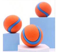 1 pezzo pallina rimbalzante per cani - detergente per i denti, idrorepellente per addestramento e gioco. Arancione e blu vivaci - ideale per razze di media taglia. ATTENZIONE: i giocattoli sono solo p