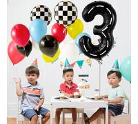 1 pezzo Palloncino a numero nero personalizzato da 40 pollici, palloncino ad elio per decorazioni per feste di compleanno, Natale 7,5,9,2,3,4,6,8,1,0Polietilene