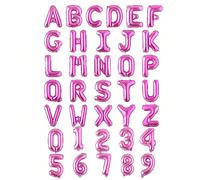 1 pezzo Palloncino in PE a forma di lettera e numero color oro, argento, blu, rosa, champagne sfumato da 40 cm per decorazioni di feste di compleanno, elementi scenici per eventi, componenti per la de