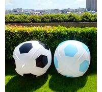 1 pezzo Pallone da calcio 3D grande, pallone da calcio nero e blu, adatto per tema calcio, palloncini per feste sportive, decorazione campo da calcio, forniture per feste a tema sportivo, decorazioni 