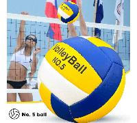 1 pezzo Pallone da pallavolo ufficiale misura 5, adatto per allenamento indoor/all'aperto, ricreazione in spiaggia, impermeabile, morbido al tatto, adatto per uso professionale e casual, allenamento, 