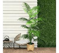 1 pezzo Palma di Areca artificiale, versatile per tutte le stagioni, adatta per la decorazione moderna interna ed esterna, foglie finte altamente realistiche e senza manutenzione, per abbellire la cas