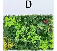 1 pezzo Pannello da parete con pianta artificiale, pannello siepe di bosso artificiale, barriera privacy in erba finta, decorazione da giardino interno/esterno, parete di sfondo verde 1 pz - Tipo C (6