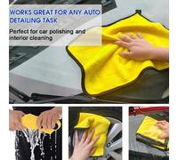 1 pezzo Panno in microfibra ultra morbido per lavaggio auto - Assorbente in pile di corallo, resistente ai graffi, multifunzionale, perfetto per dettagli auto, lucidatura auto e pulizia degli interni,
