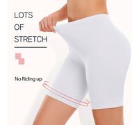 1 pezzo Pantaloncini sportivi da donna in vita alta, comodi, pantaloncini intimi ad alta elasticità e lisci, shorts da fitness L,M,S,XL,XXL,XXXLColore unicoTessuto in maglia