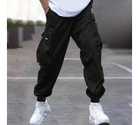 1 pezzo Pantaloni lunghi cargo casual da ragazzo adolescente con tasche multiple per esercizio all'aperto, primavera estate autunno inverno 7Y,8Y,9Y,10Y,14Y,11Y,12Y,13Y,16Y,15YGraficoPoliestere