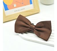 1 pezzo Papillon da uomo tinta unita, a doppio strato in poliestere, adatto per sposo, testimone, usciere, occasioni formali Colore unicoTessuto