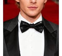 1 pezzo Papillon scintillante da uomo per testimone di nozze, elegante per matrimoni, feste di Natale, discoteche Tagli UnicaGeometricoPoliestere