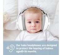 1 pezzo Paraorecchie per bambini, adatti per neonati sotto i 36 mesi, paraorecchie anti-rumore - Cuffie per bambini confortevoli, prevengono danni all'udito e migliorano il sonno verde,bianco,rosa,vio