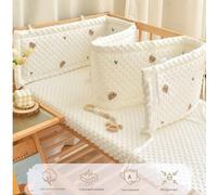 1 pezzo Paraurti imbottito per culla, cuscinetto protettivo per bambini, design all-in-one, disponibile in più misure, decorazione per la stanza del bambino, accessori per la biancheria da letto per n